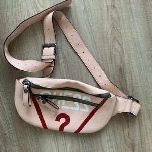 GUESS Leather Cross Body Bag with heavy duty hardware / great condition
